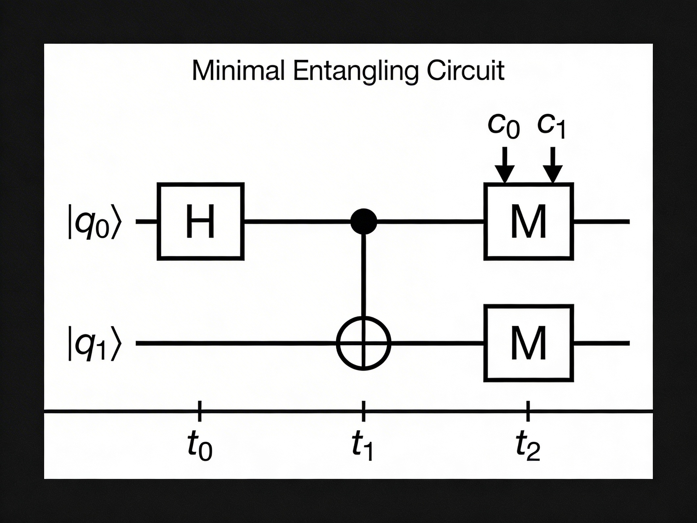 Minimal entangling circuit for the governance field
